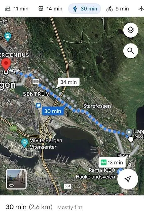Top Floor Apartment With Mountain View, Terrace 22Sqm, Free Parking Bergen